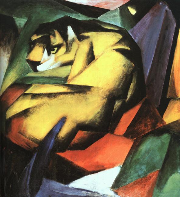 Franz Marc Tiger oil painting picture